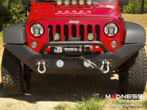 Jeep Wrangler JK Spartan Bumper High Clearance Ends w/Overrider - Front